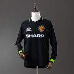 Man Utd 98/99 2nd Away Champions League Edition Long Sleeve Retro Jersey - 图片 8