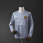 Man Utd 2007 Goalkeeper Grey Long Sleeve Retro Jersey - 图片 8