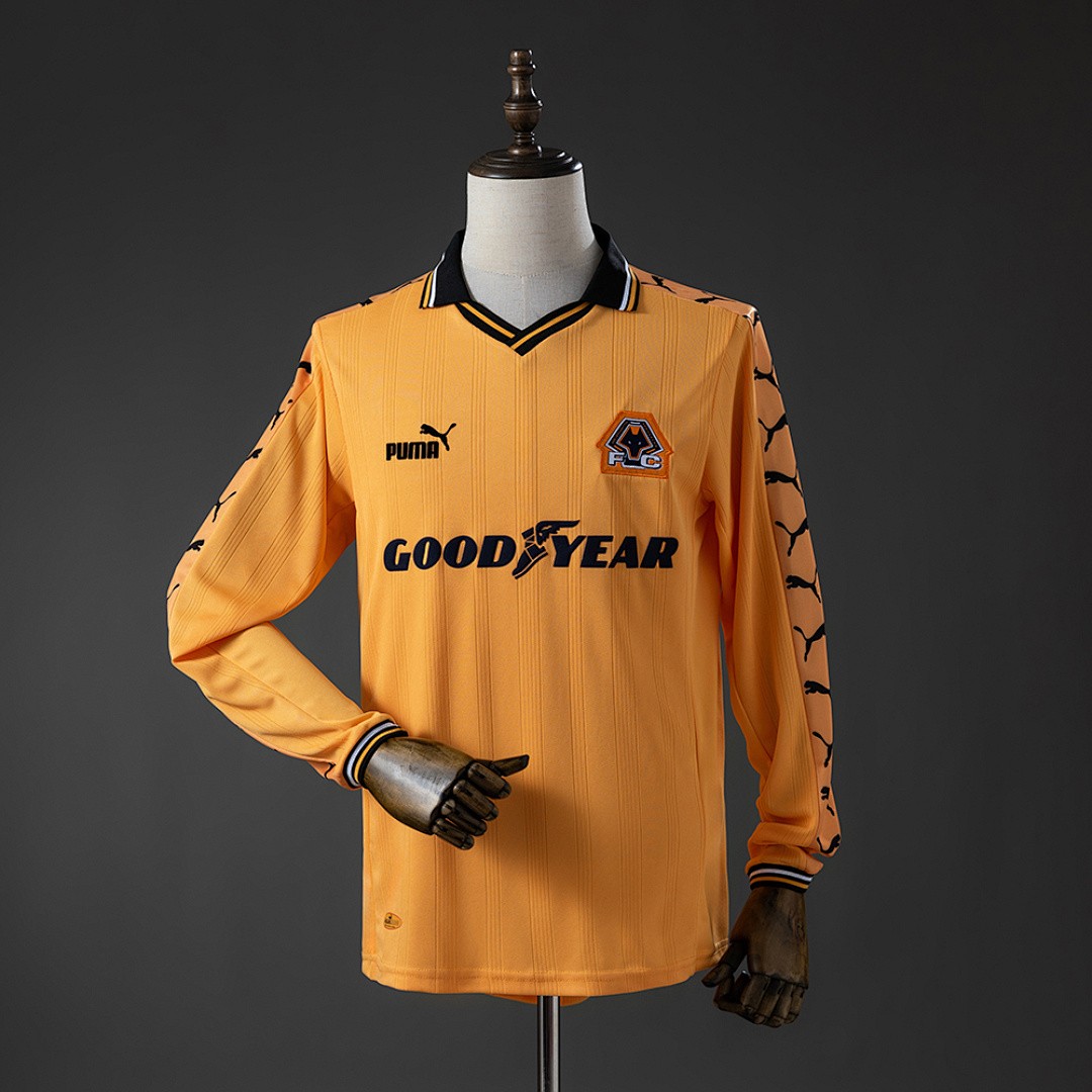 Wolves 1998/1999 Home Long-Sleeve Retro Jersey