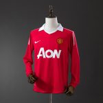 Man Utd 2010/11 Home Long Sleeve Retro Jersey
