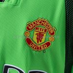 Man Utd 1998/99 Goalkeeper Green Long Sleeve Retro Jersey - 图片 4