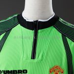Man Utd 1998/99 Goalkeeper Green Long Sleeve Retro Jersey - 图片 6