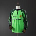 Man Utd 1998/99 Goalkeeper Green Long Sleeve Retro Jersey - 图片 8