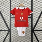 Man Utd 2005/06 Home Kids Jersey