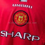 Manchester United 1996 Home Retro Long Sleeve Jersey - 图片 4