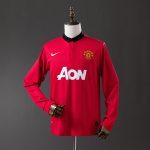 Manchester United 2013/14 Home Retro Long Sleeve Jersey S-XXL