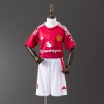Man Utd 25/26 Home Kids Kit Jersey