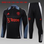 Manchester United 24/25 Black Half-Zip Jacket Kids