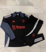 Manchester United 24/25 Black Half-Zip Jacket Kids - 图片 3