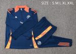 Manchester United 24/25 Half Zip Jacket Blue - 图片 2