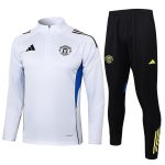 Manchester United White Half-Zip Jacket - 图片 8