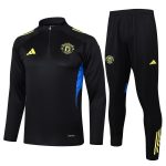 Manchester United Black Half-Zip Jacket - 图片 8