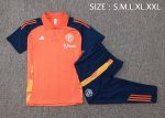 Manchester United 24/25 Polo Shirt Orange - 图片 2