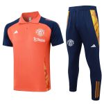 Manchester United 24/25 Polo Shirt Orange - 图片 8
