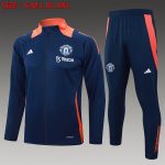 Manchester United 24/25 Long Zip Jacket Navy Blue