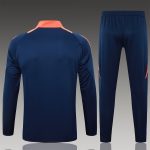 Manchester United 24/25 Long Zip Jacket Navy Blue - 图片 2