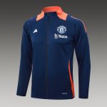 Manchester United 24/25 Long Zip Jacket Navy Blue - 图片 4