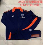 Manchester United 24/25 Long Zip Jacket Navy Blue - 图片 9