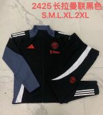 Manchester United 24-25 Black Long Zip Jacket - 图片 9