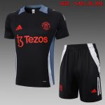 Manchester United 24-25 Black Short Sleeve Training Shirt