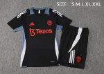 Manchester United 24-25 Black Short Sleeve Training Shirt - 图片 2
