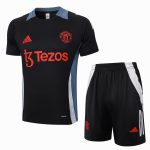 Manchester United 24-25 Black Short Sleeve Training Shirt - 图片 8