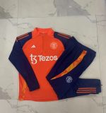 Manchester United 24/25 Orange Half-Zip Jacket Kids - 图片 3