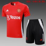 Manchester United 24-25 Red Short Sleeve Training Shirt