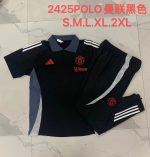Manchester United 24-25 Polo Shirt Black - 图片 9