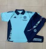 Manchester United 24/25 Polo Shirt Light Green - 图片 9