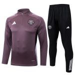Manchester United 25/26 Half Zip Jacket Grey Purple - 图片 8