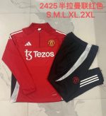 Manchester United 24-25 Red Half-Zip Jacket - 图片 9