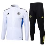 Manchester United White Long Zipper Jacket - 图片 8