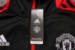 Manchester United Black (Red Trim) Long Zip Jacket - 图片 5