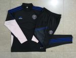 Man Utd Black White Sleeve Half-Zip Jacket - 图片 8