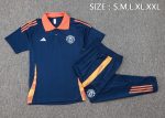 Manchester United 24/25 Polo Shirt Navy Blue - 图片 2