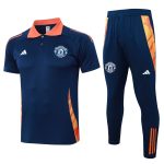Manchester United 24/25 Polo Shirt Navy Blue - 图片 8