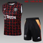 Manchester United 24/25 Black Red Splatter Vest