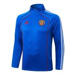 Manchester United 25/26 Semi-Zip Jacket Retro Edition Colorful Blue - 图片 8