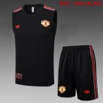 Manchester United Black Retro Vest - 图片 2