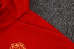 Manchester United Red Long Zip Jacket with Hood - 图片 6