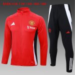 Manchester United 24/25 Red Children's Long Zipper Jacket - 图片 2
