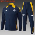 Manchester United 24/25 Long Zip Jacket Navy Blue