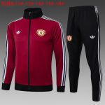 Manchester United 24/25 Long Sleeve Kids Jersey Maroon