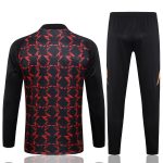 Manchester United 24/25 Half-Zip Jacket Black Red Spray - 图片 7