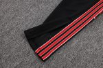Manchester United 25/26 Long Zipper Jacket Black with Red Spray - 图片 3