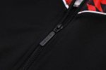 Manchester United 25/26 Long Zipper Jacket Black with Red Spray - 图片 6