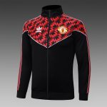 Manchester United 25/26 Long Zipper Jacket Black with Red Spray - 图片 8