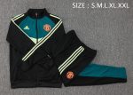 Manchester United 24/25 Black and Green Long Zipper Jacket - 图片 2