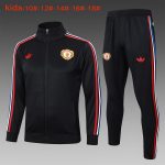 Manchester United 24/25 Black Kids' Jacket (Adidas Logo)